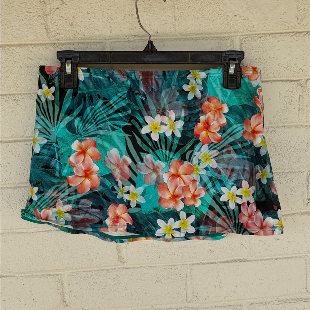 NWT Sunsets Kokomo Contemporary Swim Skirt in Tropical Oasis XL